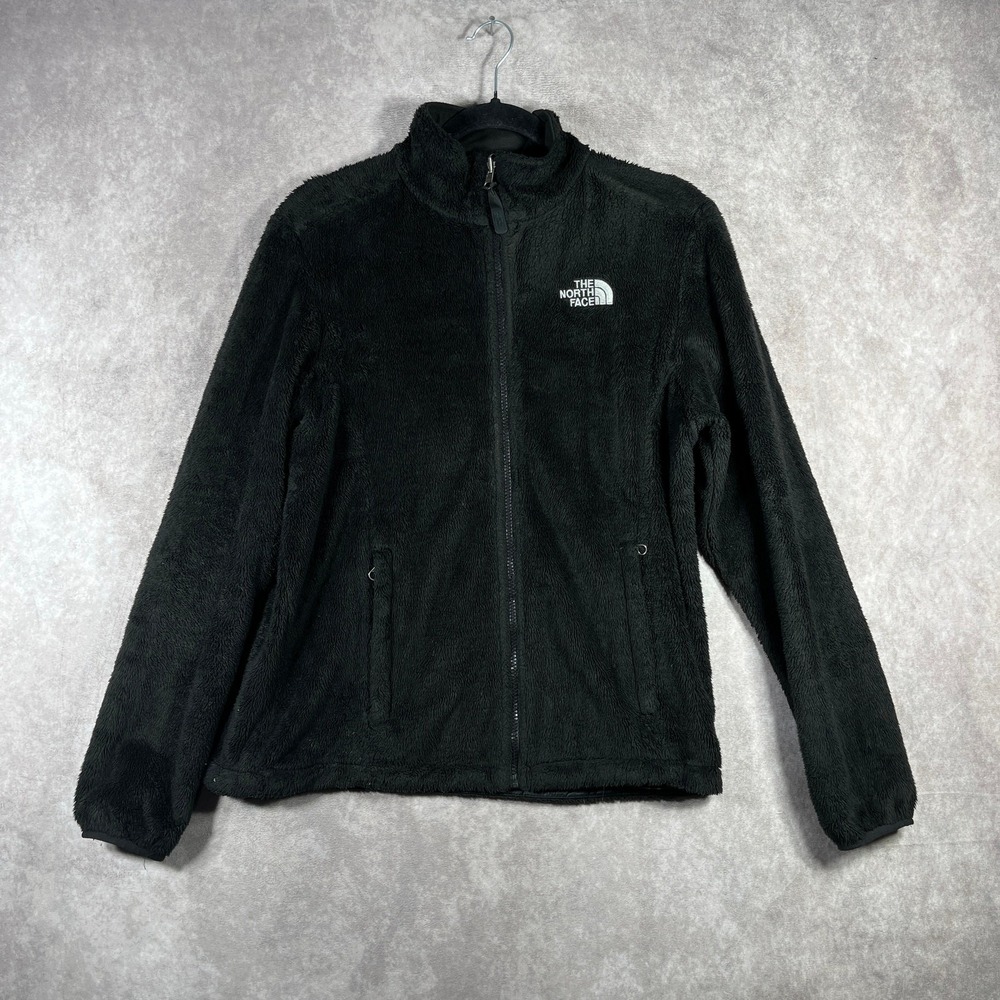 The North Face Osito Jacket Womens Medium Black‎ Fleece Full Zip Outdoor Pockets